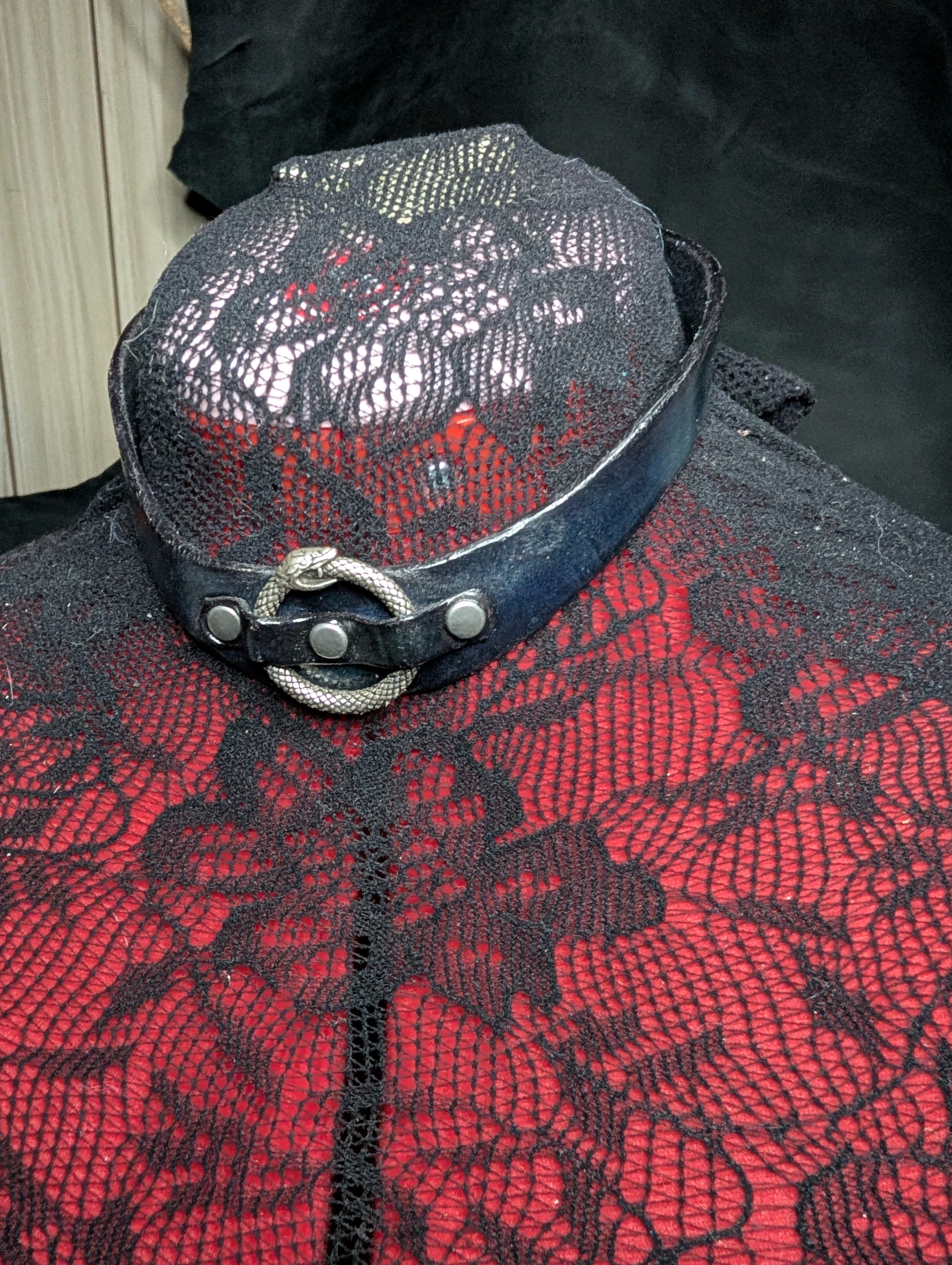 Infinity Snake Day Collar with Snap closure